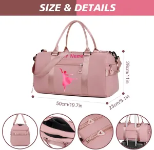 Personalized Embroidered Duffel Bags,customized photo/logo duffel bag,large capacity gym bag,for yoga/dance/travel/sports