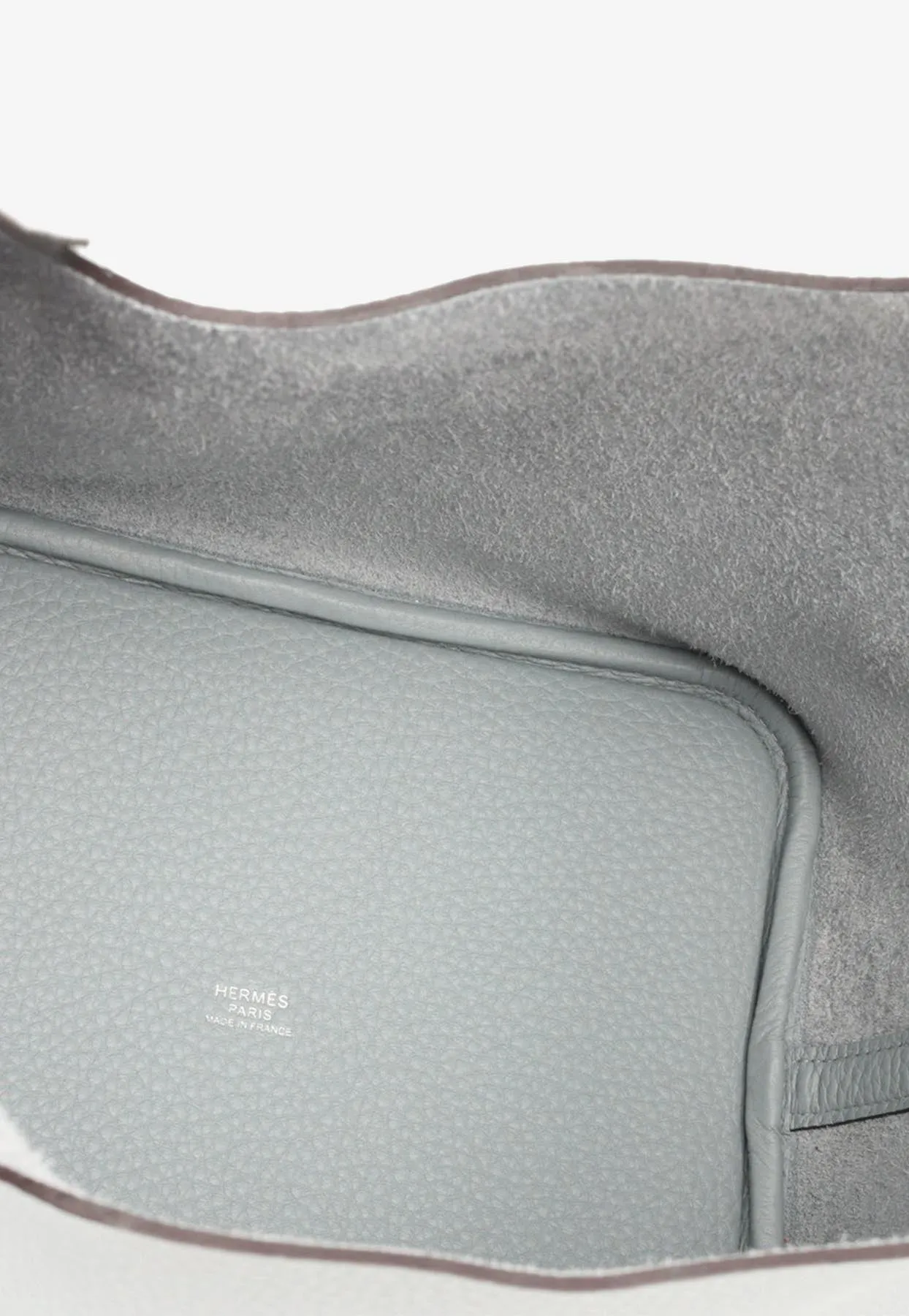 Picotin 22 in Gris Pantin Clemence Leather with Palladium Hardware