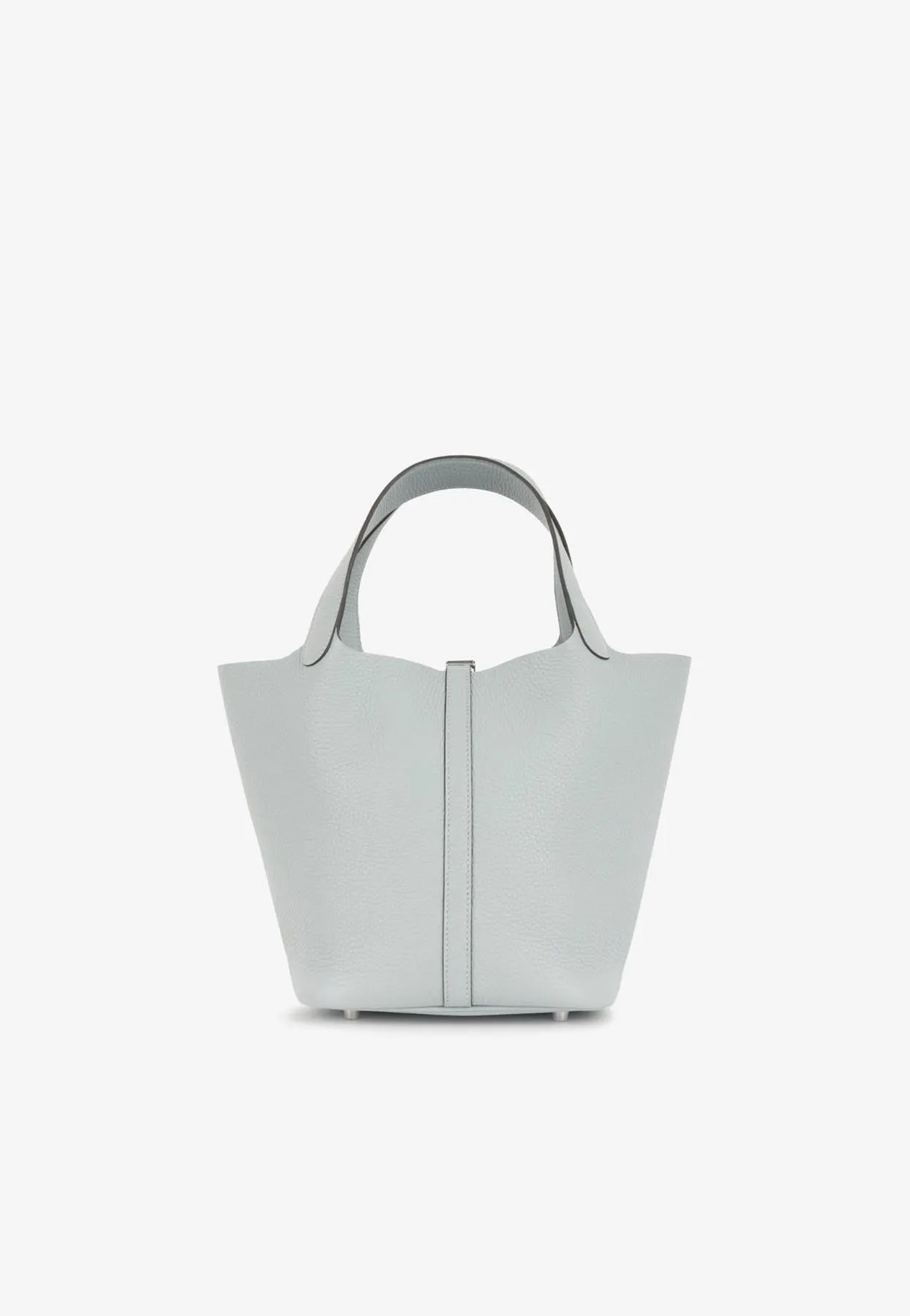 Picotin 22 in Gris Pantin Clemence Leather with Palladium Hardware