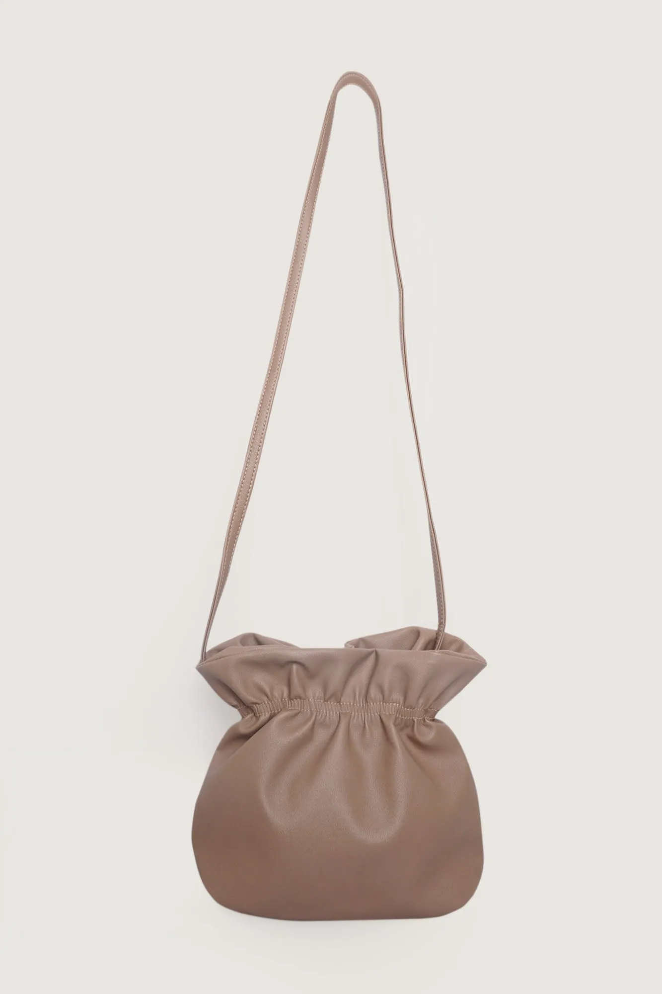 Pleated Bucket Tote