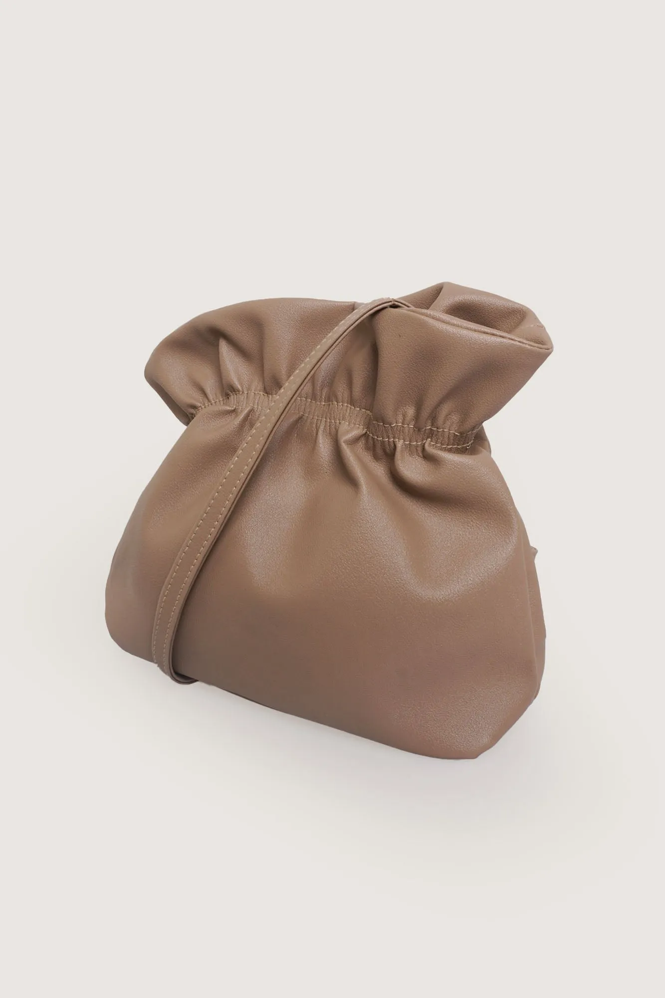 Pleated Bucket Tote