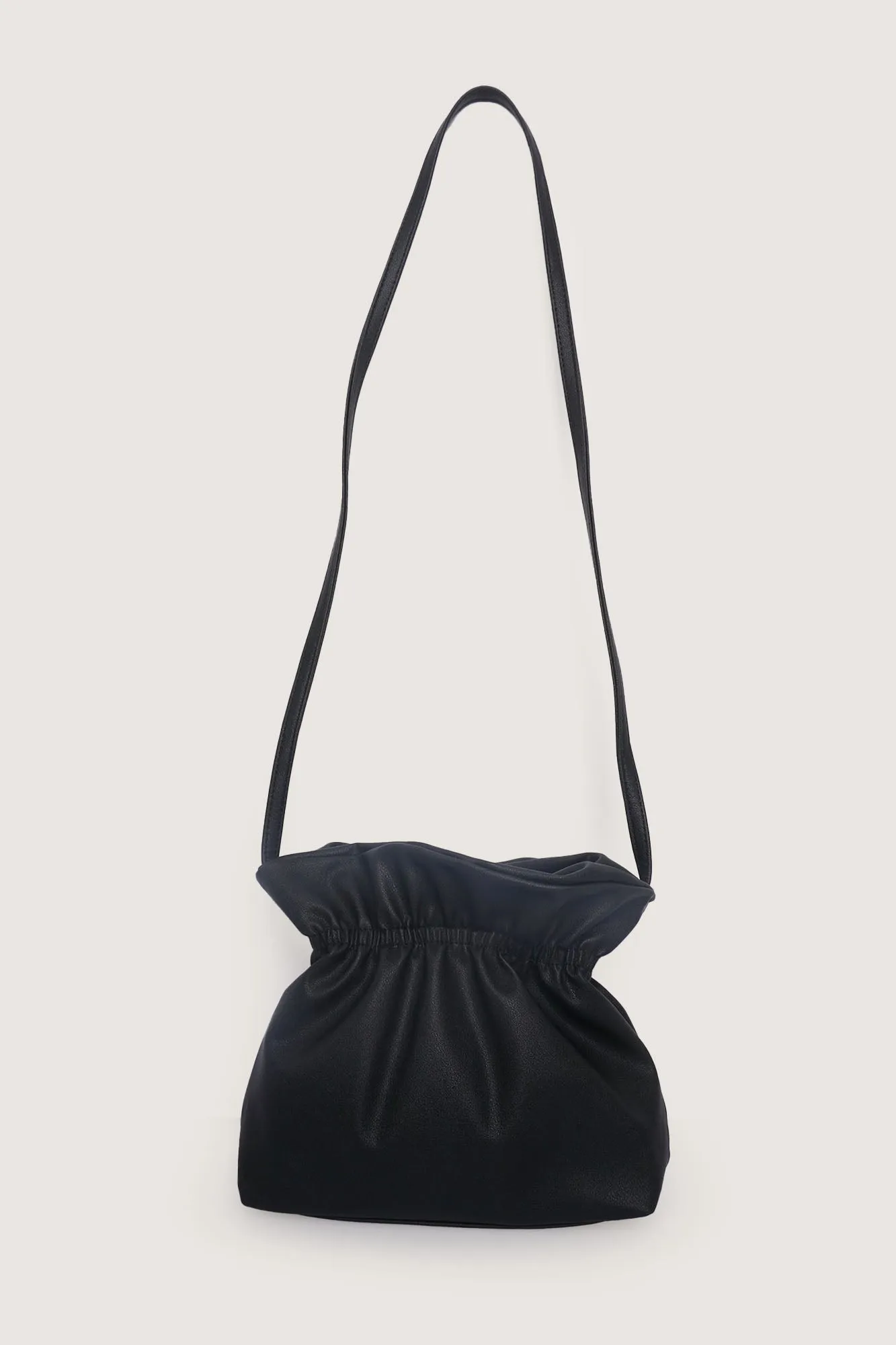 Pleated Bucket Tote