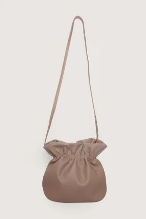Pleated Bucket Tote