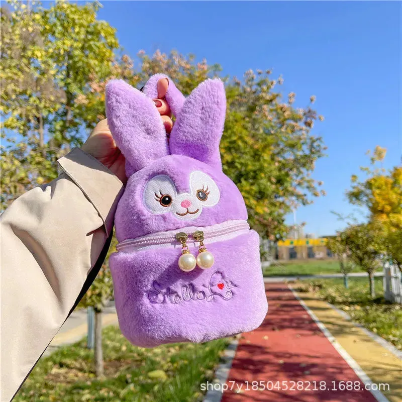 Plush Character Cosmetic Bucket Bag