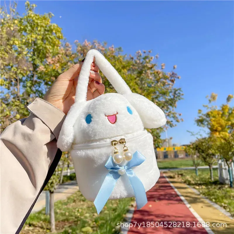 Plush Character Cosmetic Bucket Bag
