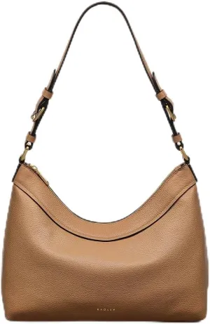 RADLEY London Albany Mews Women's Medium Ziptop Shoulder Bag, Chai