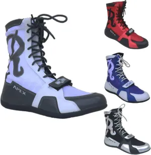 Ringside Apex Elite Boxing Shoes - Synthetic Leather High-Top Ankle Shoes for Men and Women, Boxing, Wrestling, Workout, Training, Competition, (2-13)