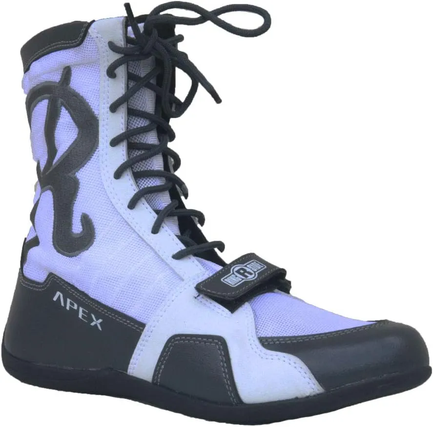 Ringside Apex Elite Boxing Shoes - Synthetic Leather High-Top Ankle Shoes for Men and Women, Boxing, Wrestling, Workout, Training, Competition, (2-13)