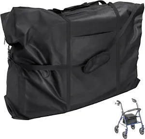 Rollator Travel Bag - Waterproof Wheelchair Bag for Folding Walker Compact Wheelchair Transport Chair Portable Large Duffel Bag Carry Case for Car and Airplane TSA Traveling,45" Lx15"Wx39"H