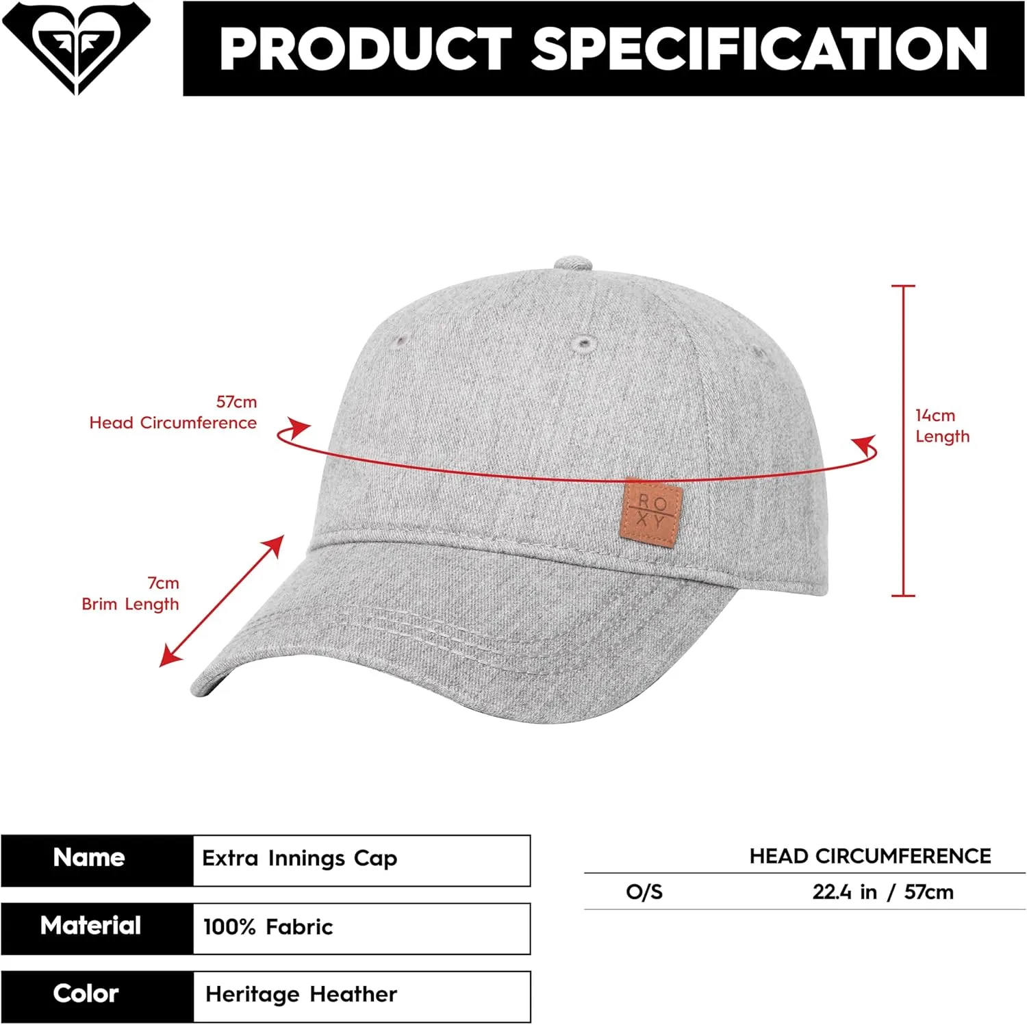 Roxy Women's Extra Innings Baseball Cap