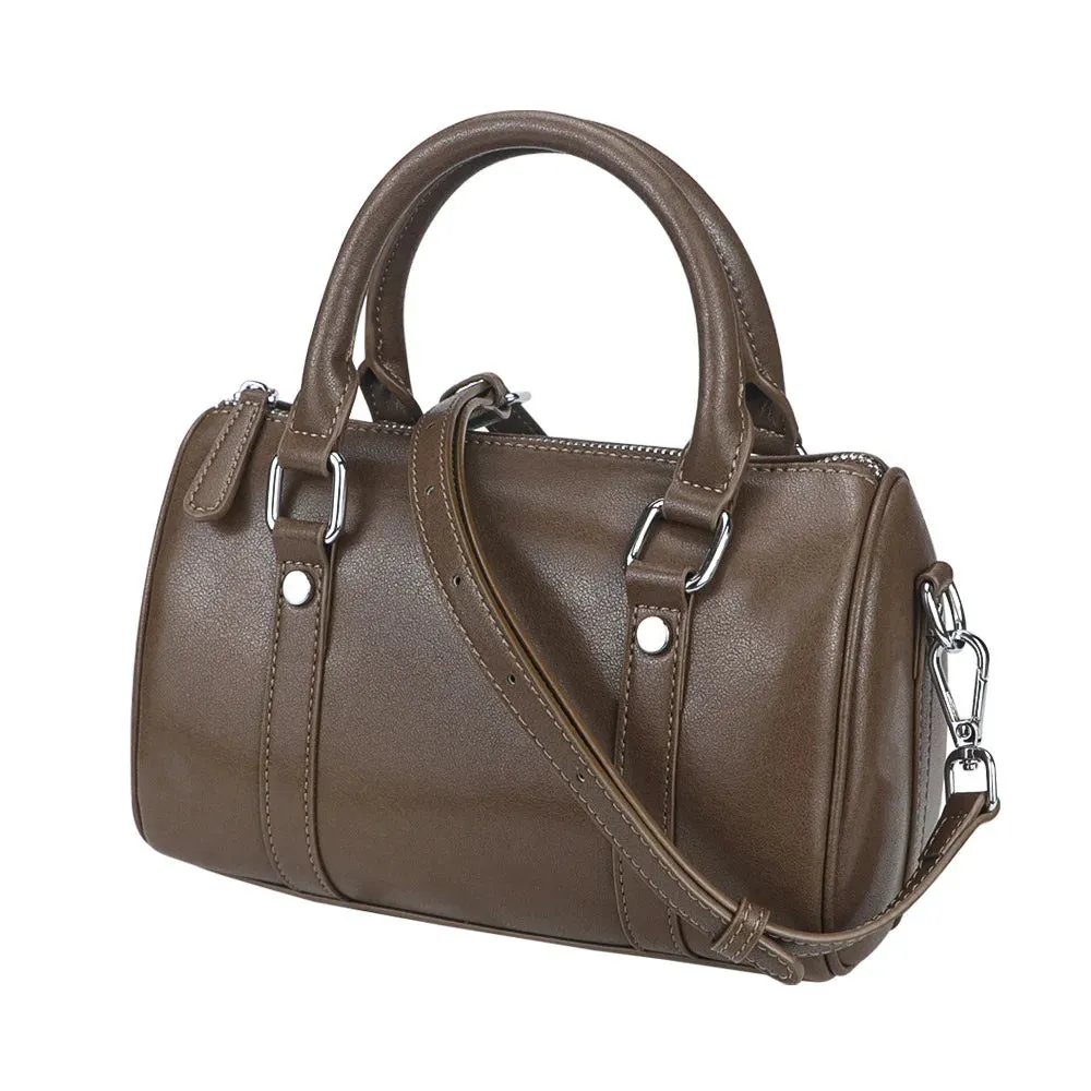 Royal Bagger Fashion Retro Handbag for Women, Genuine Leather Satchel Purse, Simple Casual Shoulder Crossbody Bags 3123