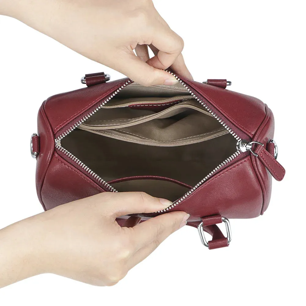 Royal Bagger Fashion Retro Handbag for Women, Genuine Leather Satchel Purse, Simple Casual Shoulder Crossbody Bags 3123