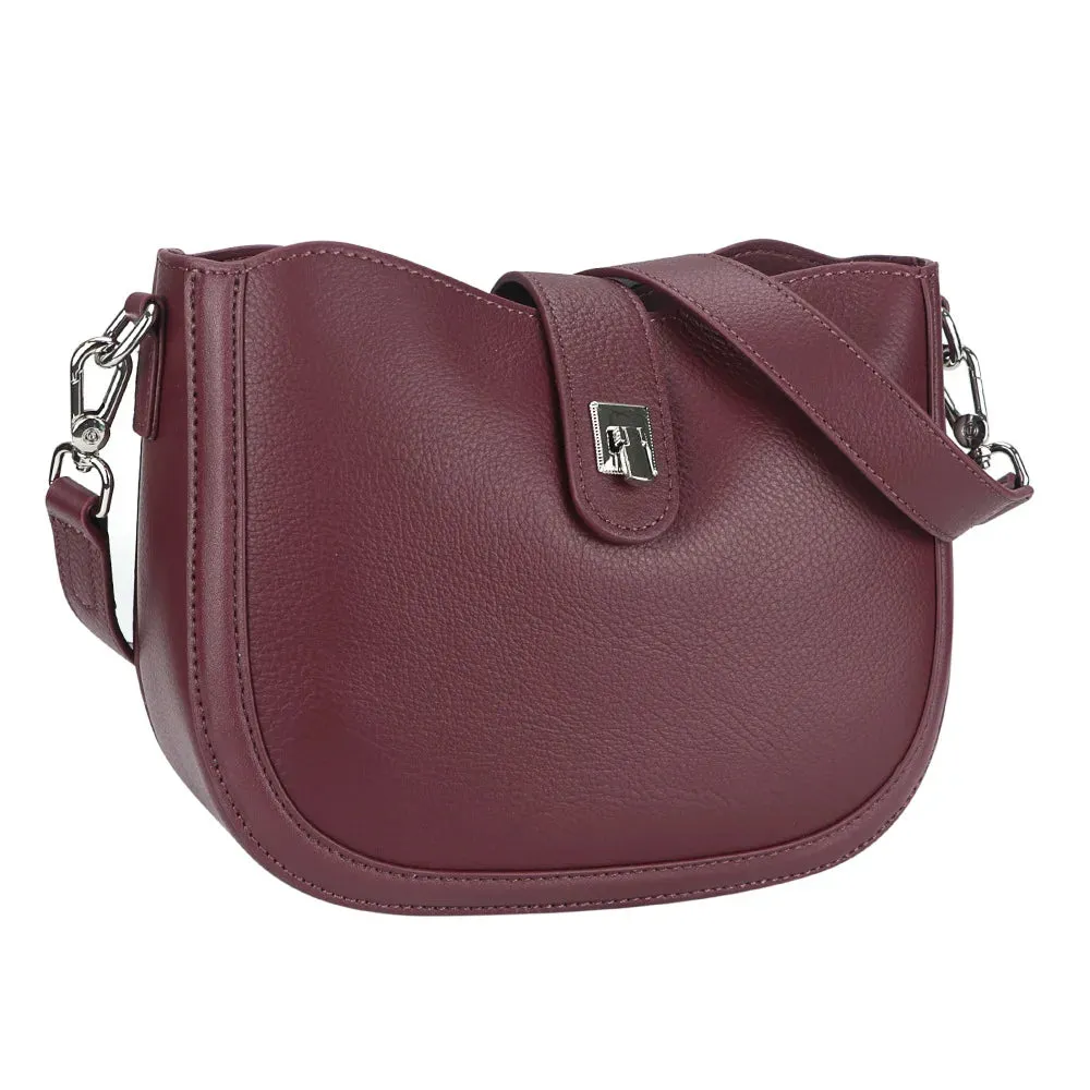 Royal Bagger Genuine Leather Shoulder Crossbody Bags Fashion Casual Satchel Purses Large Capacity Commuting Bucket Bag 2853