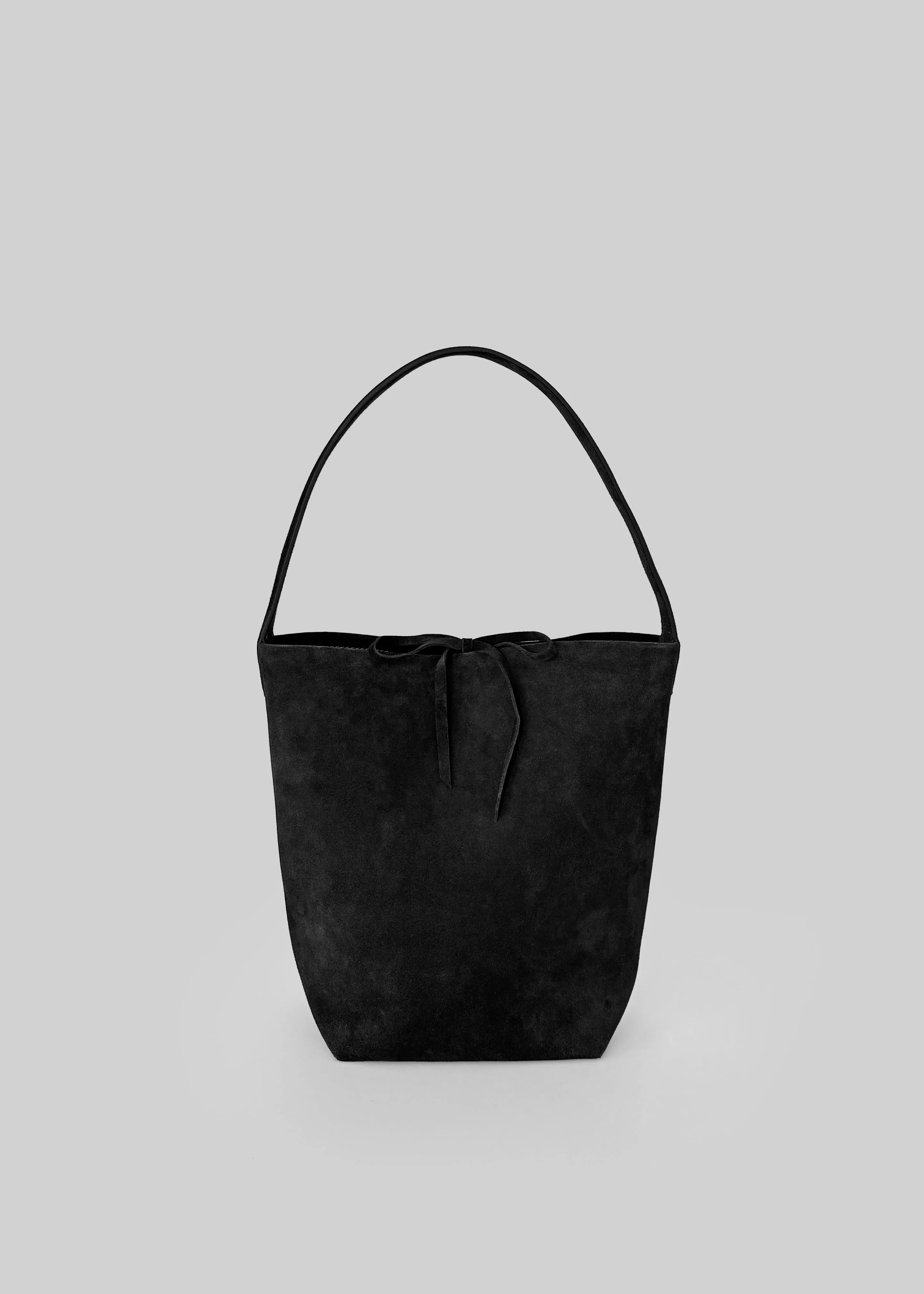 Royso Suede Bucket Bag - Black
