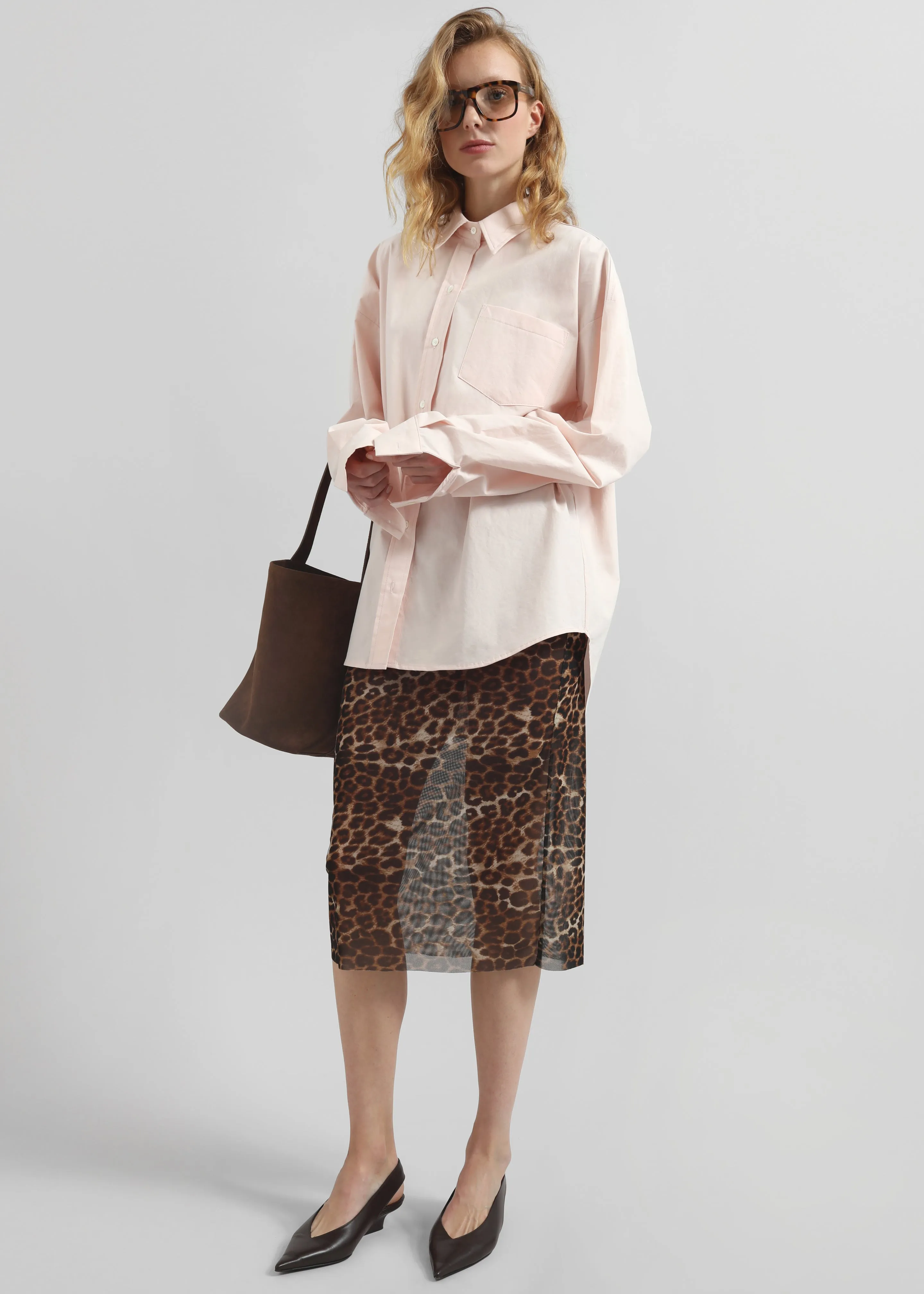Royso Suede Bucket Bag - Brown