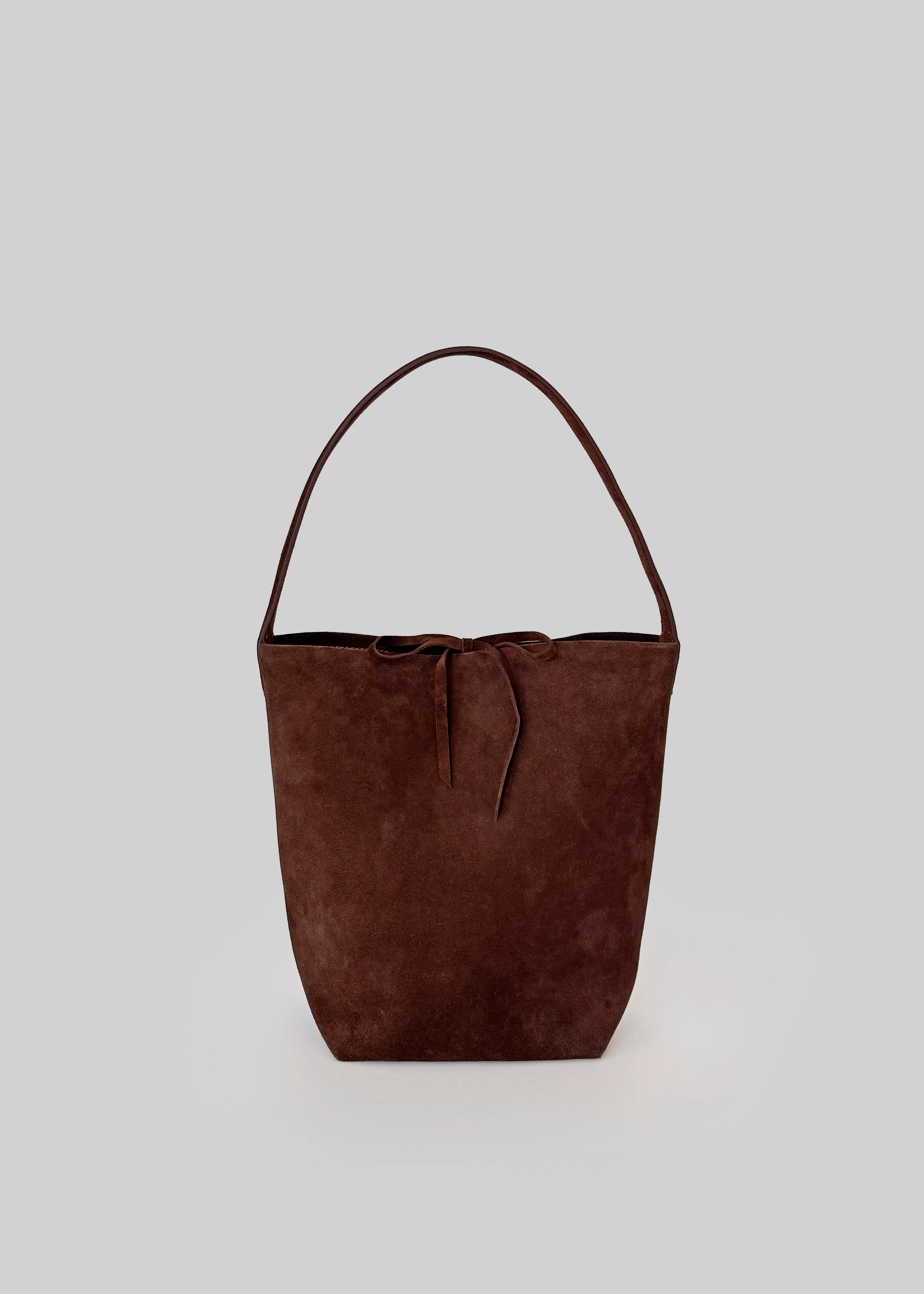 Royso Suede Bucket Bag - Brown