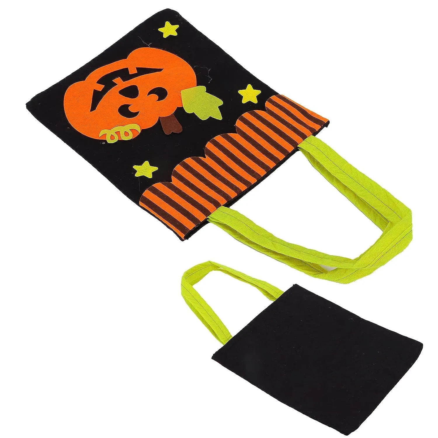RSAAUD® Halloween Felt Bags Cute Halloween Candy Bag Goody Bag Halloween Candy Basket BagsTrick or Treat Bag Candy Bags Reusable Halloween Candy Bag (Random Prints)