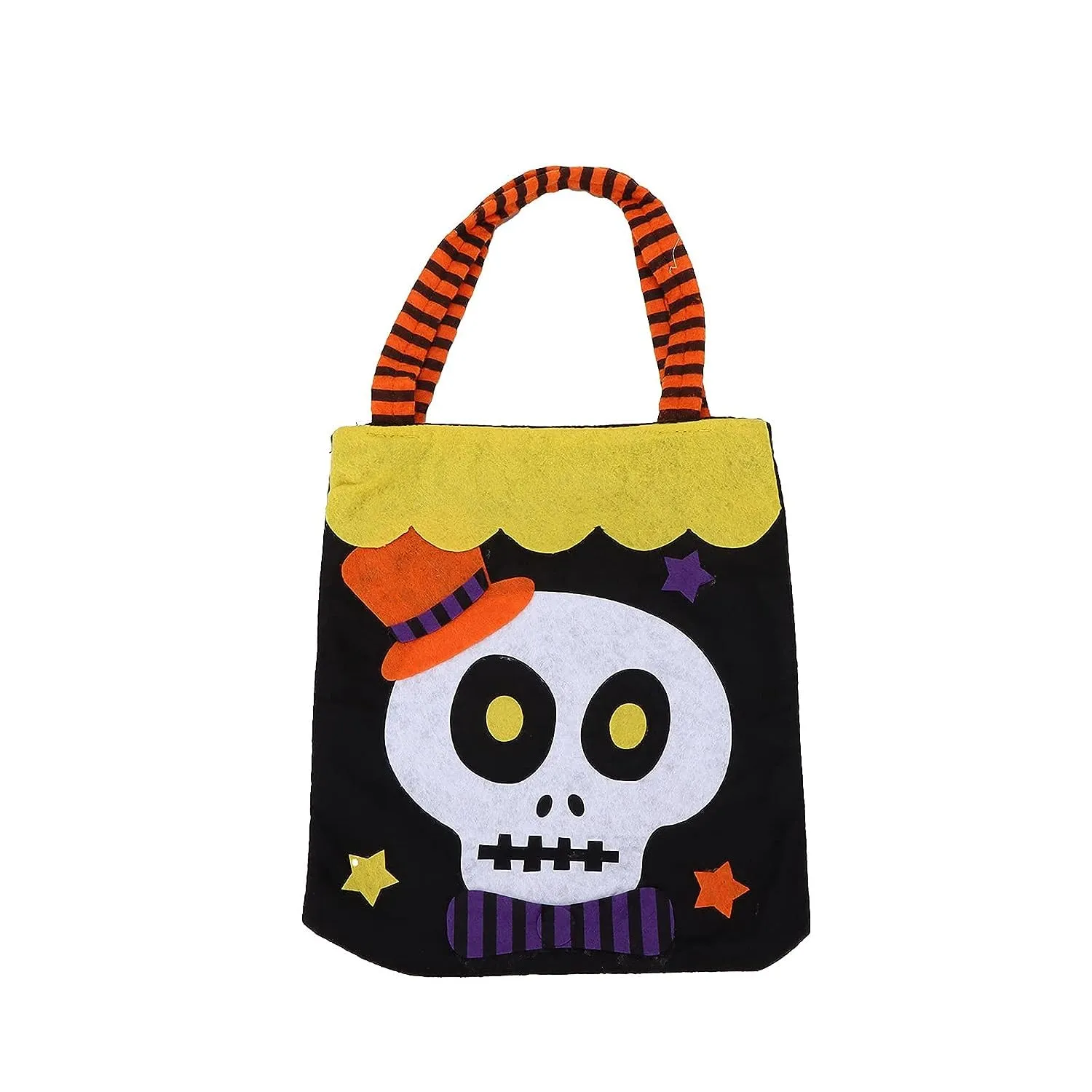 RSAAUD® Halloween Felt Bags Cute Halloween Candy Bag Goody Bag Halloween Candy Basket BagsTrick or Treat Bag Candy Bags Reusable Halloween Candy Bag (Random Prints)