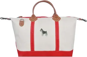 Schnauzer Natural Ears Overnight Bag