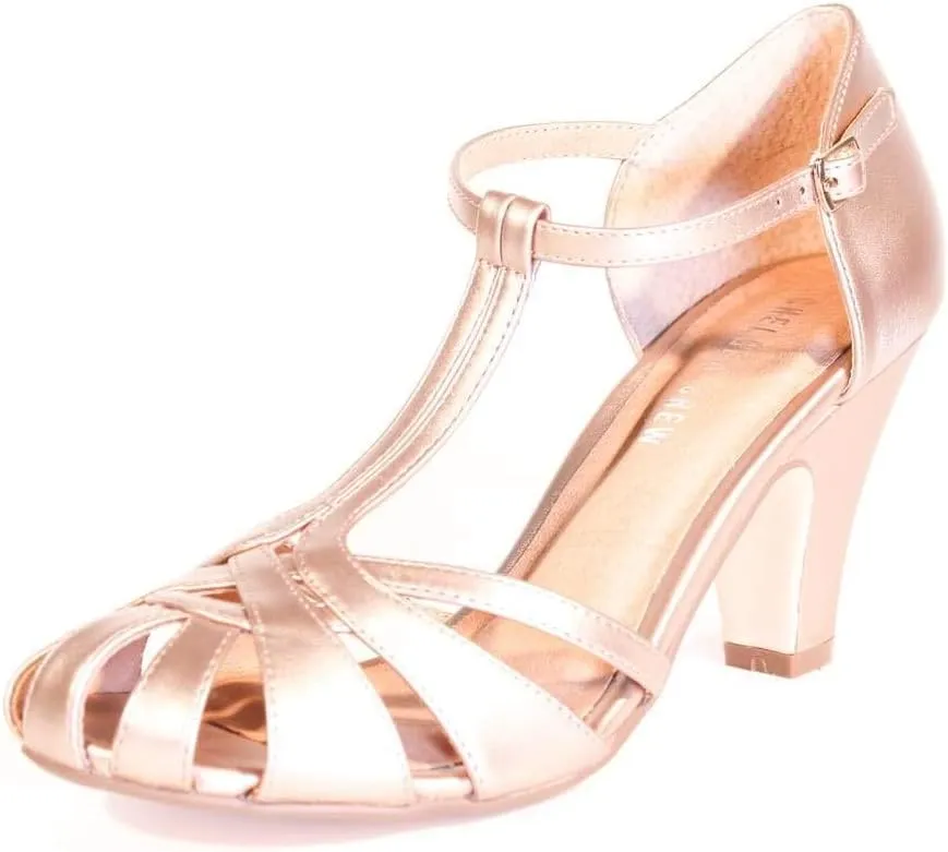 Sergi Women's T-Strap Heels
