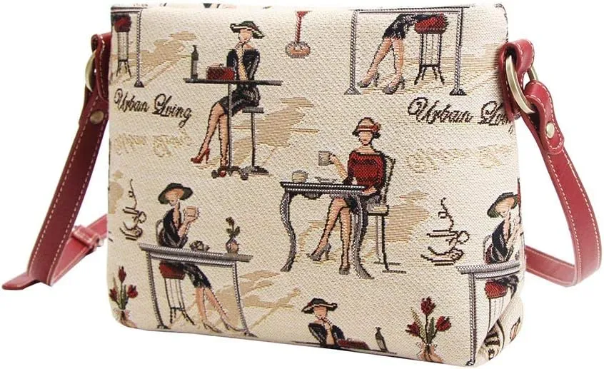Signare Tapestry Crossbody Bag Sling Shoulder Purse for Women