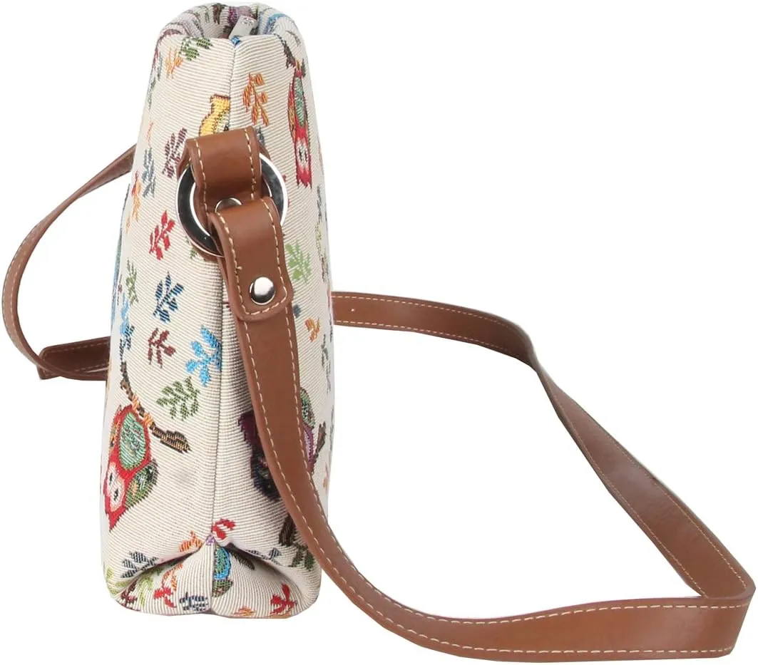 Signare Tapestry Crossbody Bag Sling Shoulder Purse for Women