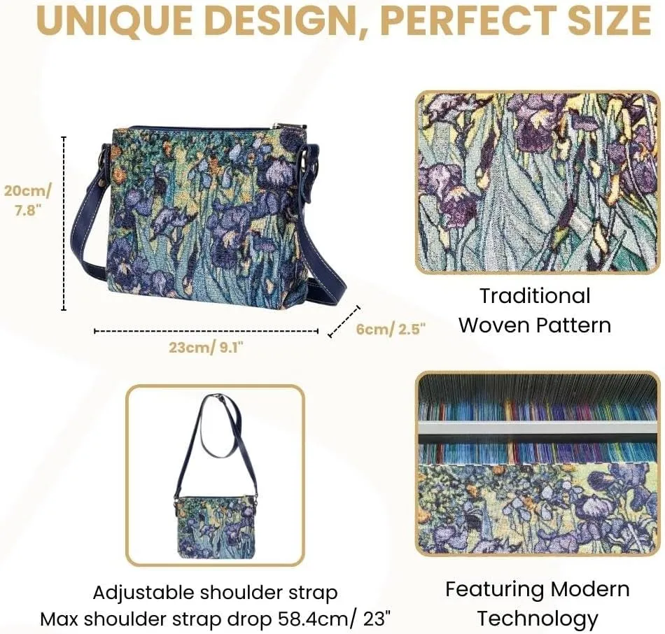 Signare Tapestry Crossbody Bag Sling Shoulder Purse for Women
