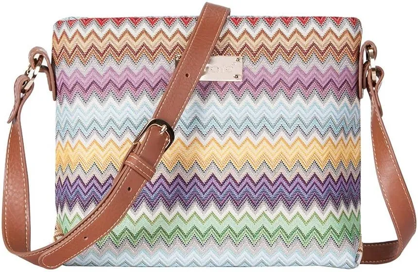 Signare Tapestry Crossbody Bag Sling Shoulder Purse for Women