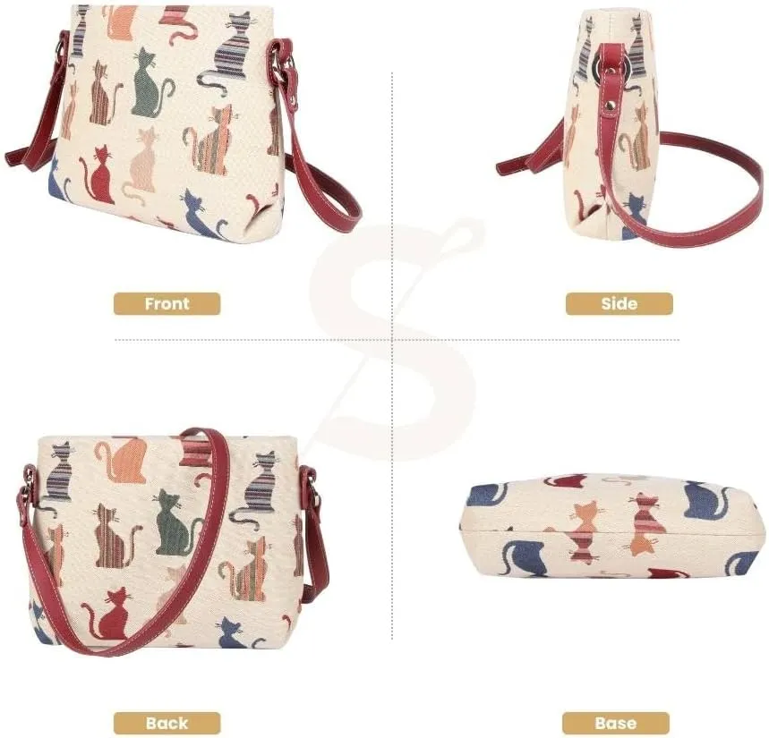 Signare Tapestry Crossbody Bag Sling Shoulder Purse for Women