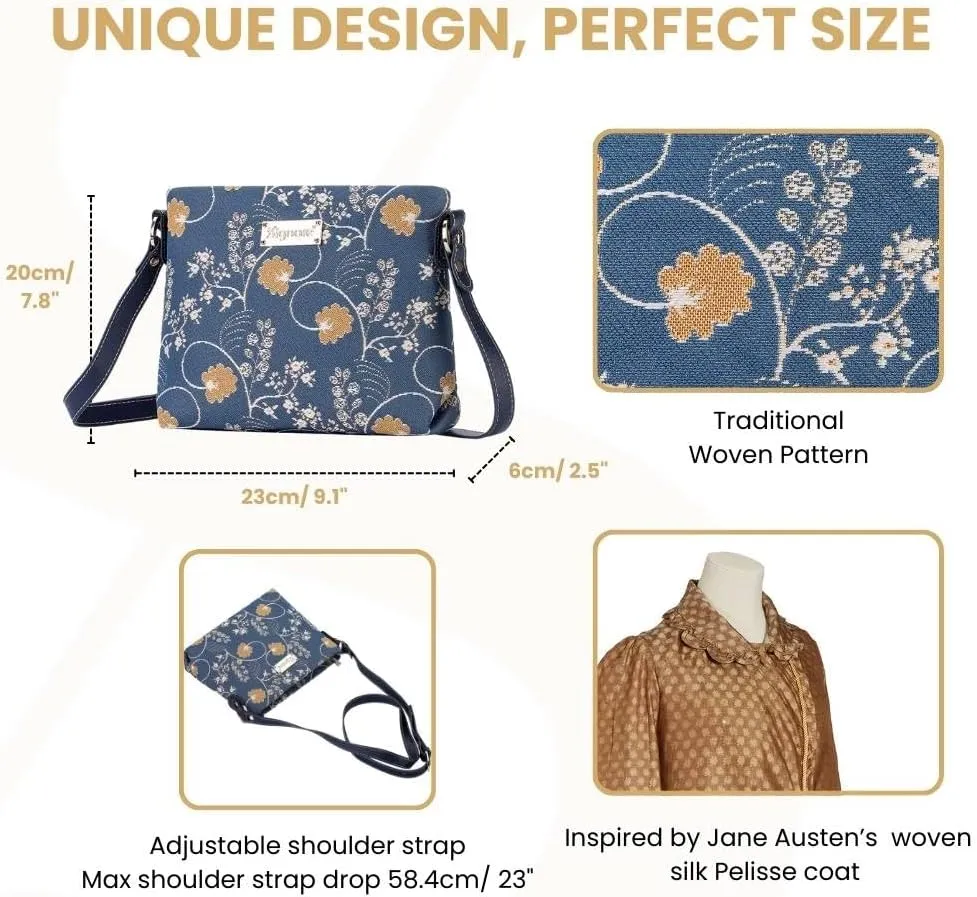 Signare Tapestry Crossbody Bag Sling Shoulder Purse for Women