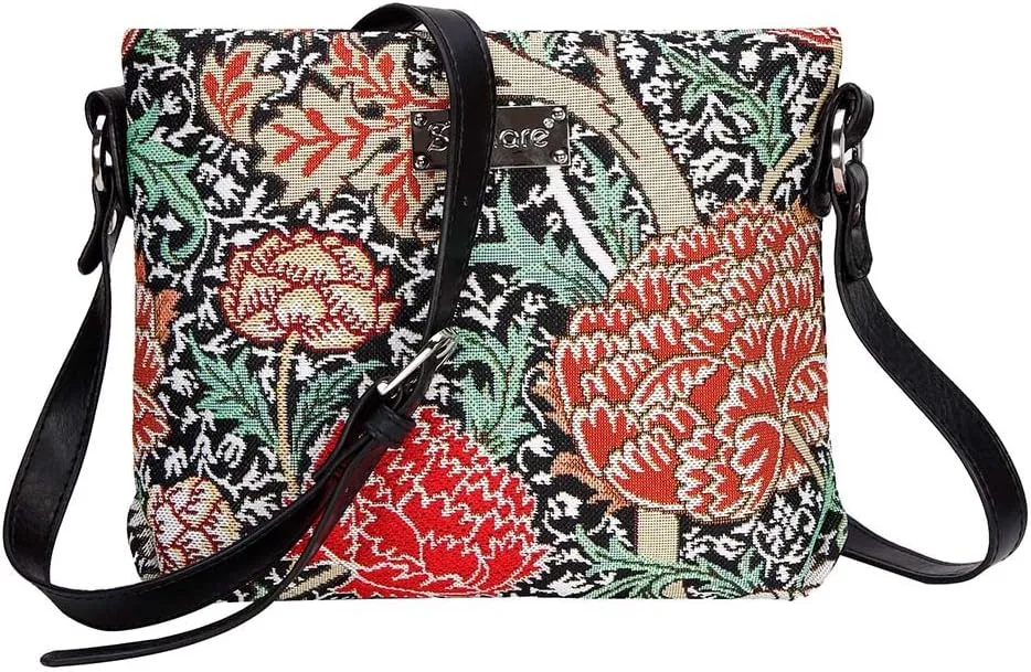 Signare Tapestry Crossbody Bag Sling Shoulder Purse for Women