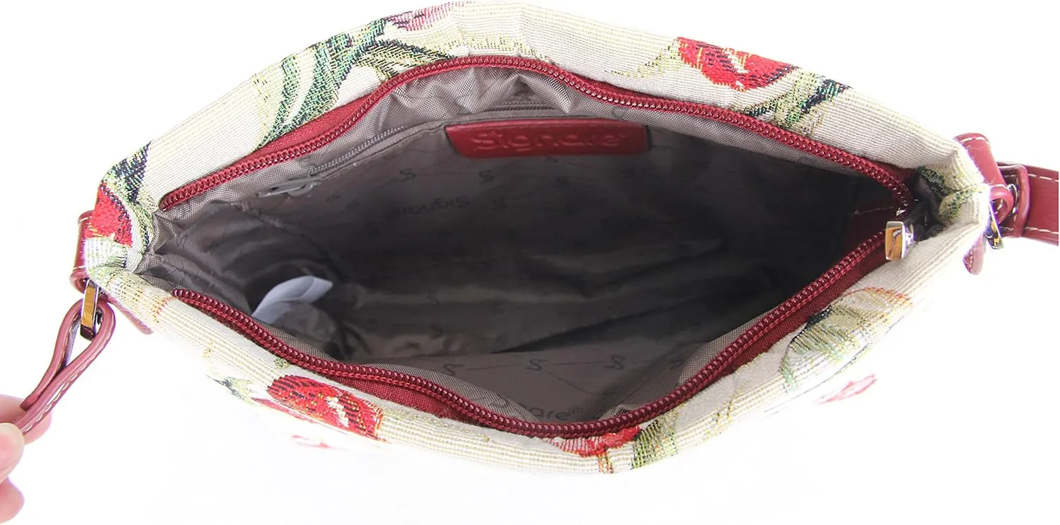 Signare Tapestry Crossbody Bag Sling Shoulder Purse for Women