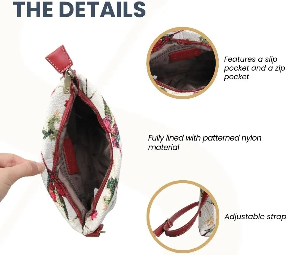 Signare Tapestry Crossbody Bag Sling Shoulder Purse for Women