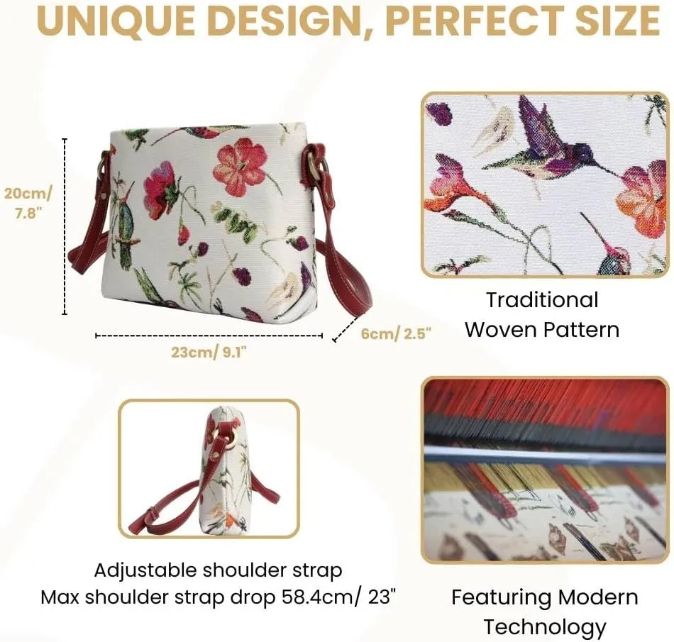 Signare Tapestry Crossbody Bag Sling Shoulder Purse for Women