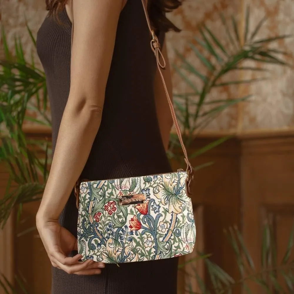 Signare Tapestry Crossbody Bag Sling Shoulder Purse for Women