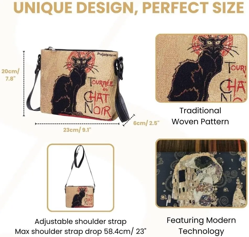 Signare Tapestry Crossbody Bag Sling Shoulder Purse for Women