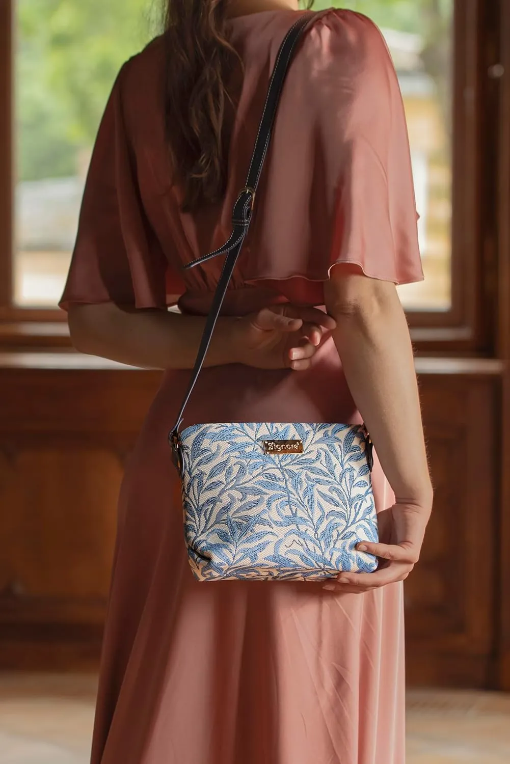 Signare Tapestry Crossbody Bag Sling Shoulder Purse for Women