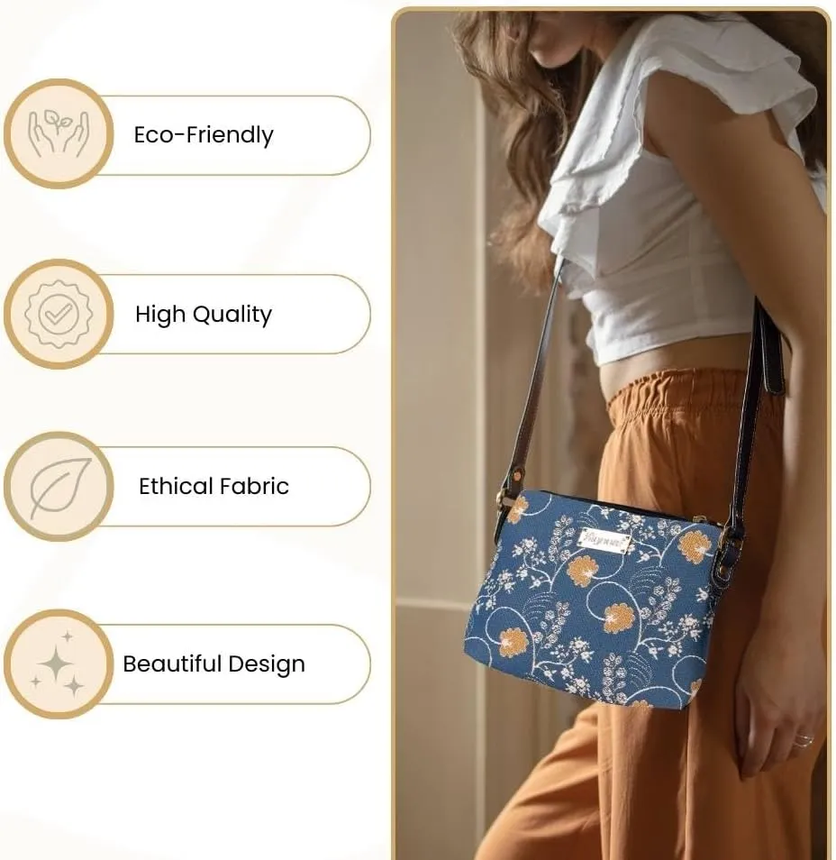 Signare Tapestry Crossbody Bag Sling Shoulder Purse for Women
