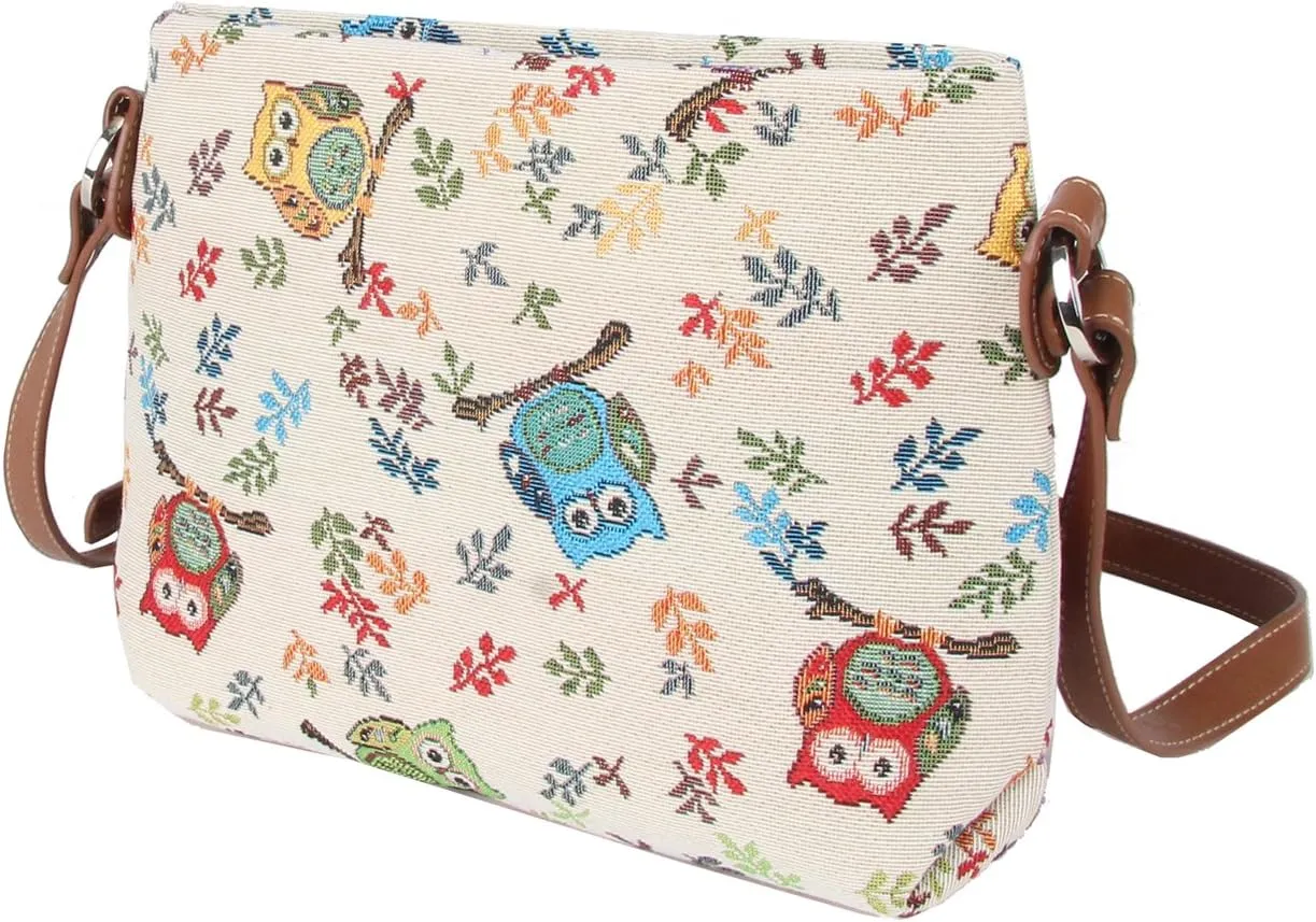 Signare Tapestry Crossbody Bag Sling Shoulder Purse for Women