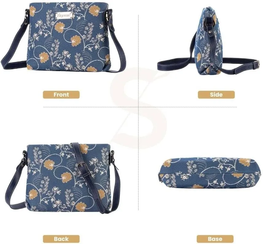 Signare Tapestry Crossbody Bag Sling Shoulder Purse for Women