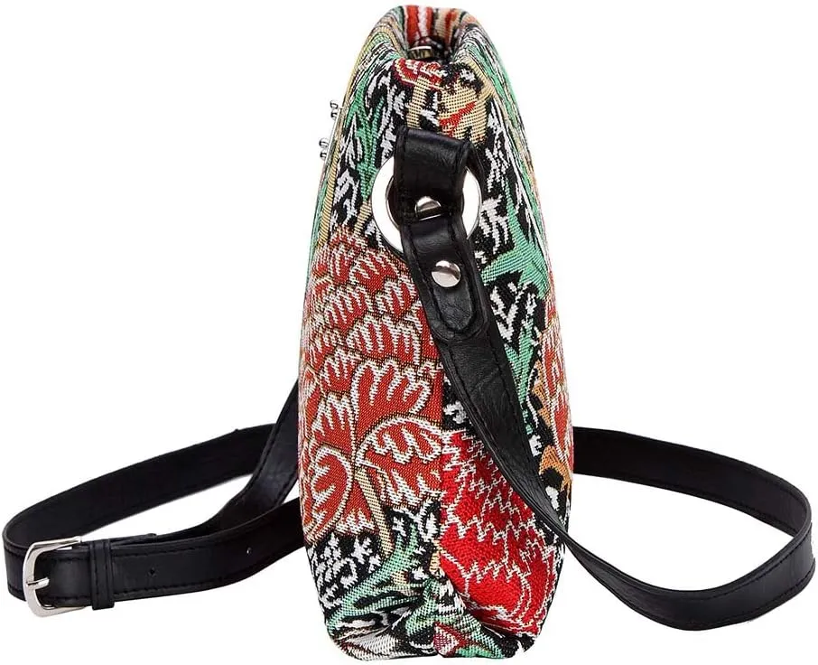 Signare Tapestry Crossbody Bag Sling Shoulder Purse for Women