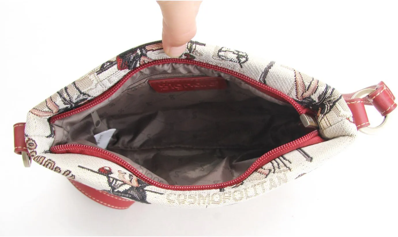 Signare Tapestry Crossbody Bag Sling Shoulder Purse for Women