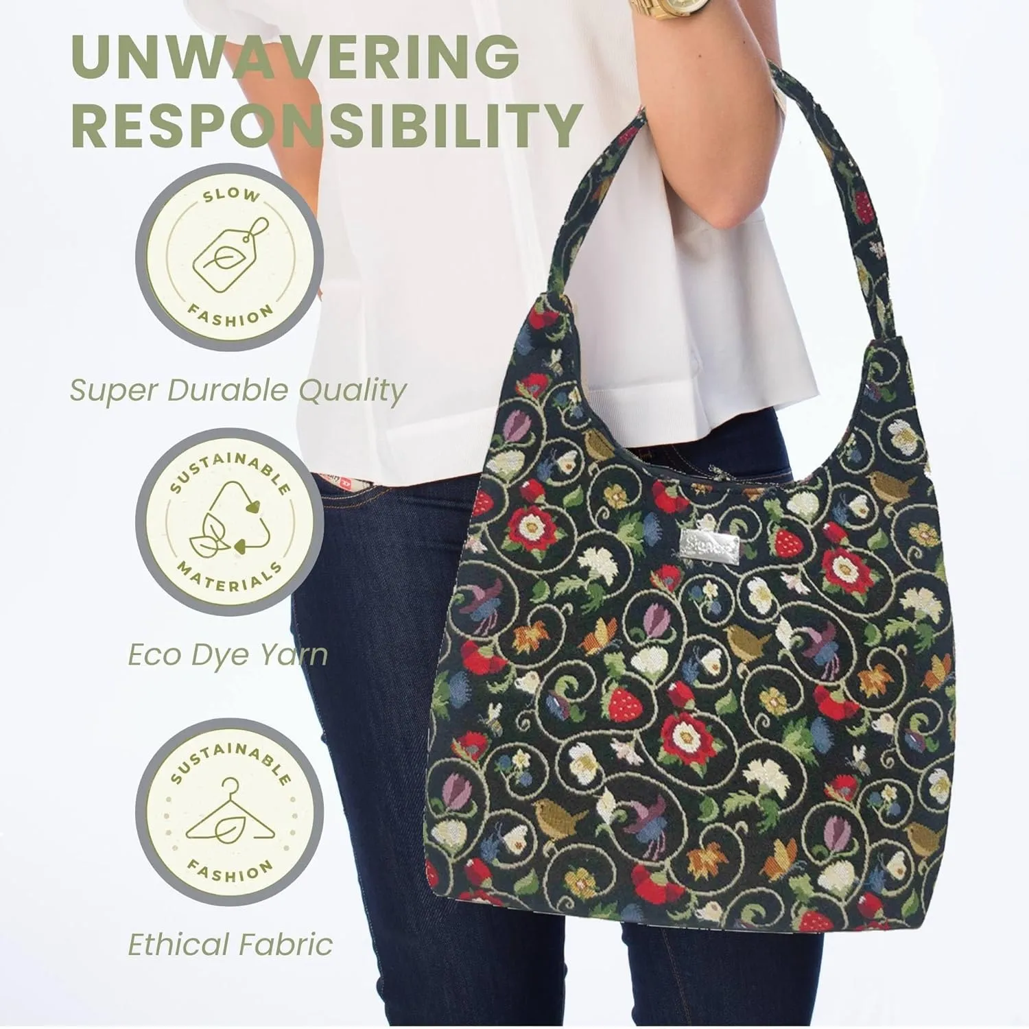 Signare Tapestry Hobo Shoulder bag Slouch Purse For Women