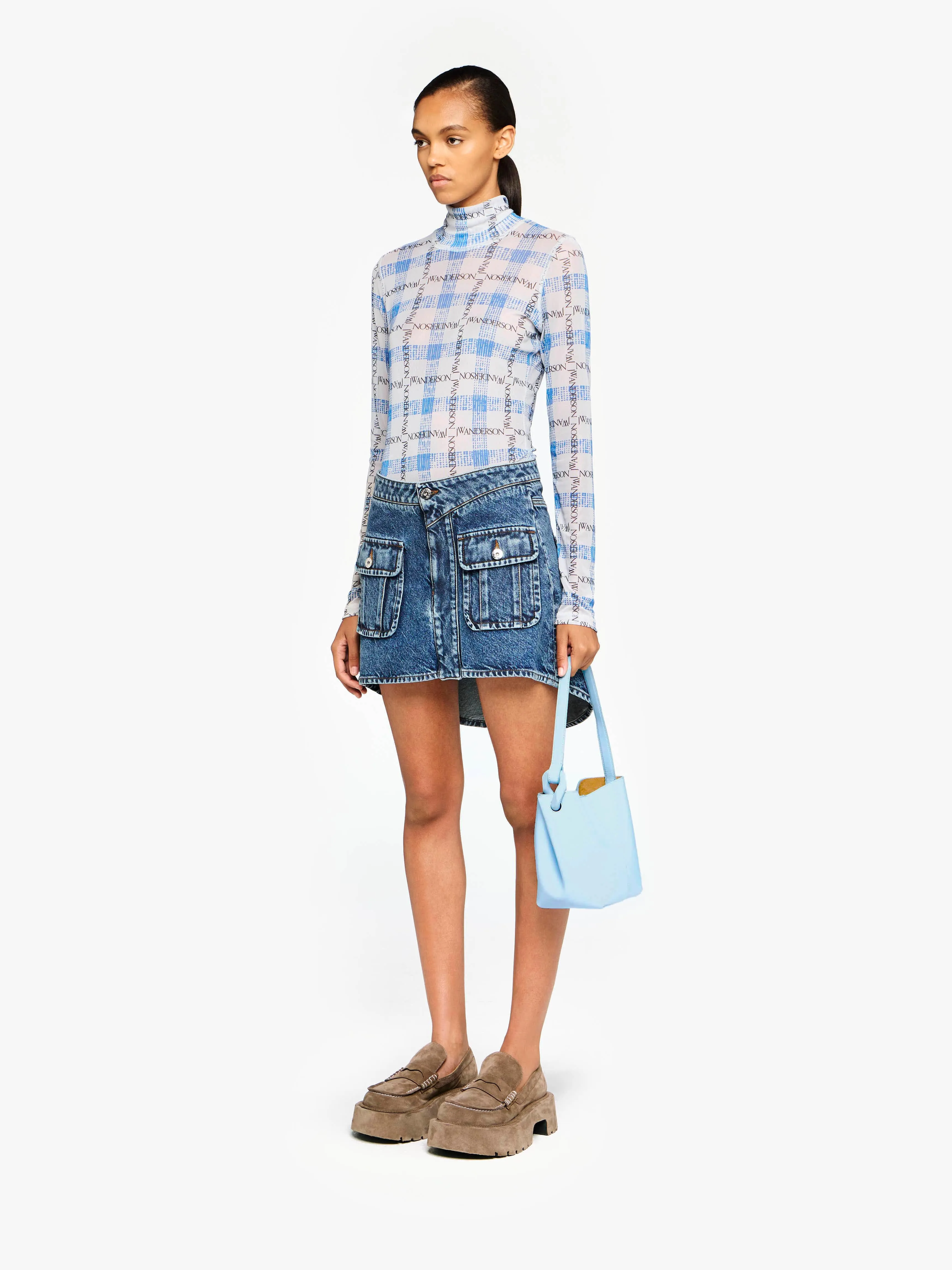 SMALL JWA CORNER BUCKET - LEATHER BUCKET BAG