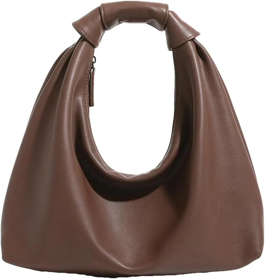 Small Tote Bag for Women Casual Hobo Clutch Vegan Leather Handbag Purse Shoulder Crossbody Bag Chic Tote Handbag Work Travel