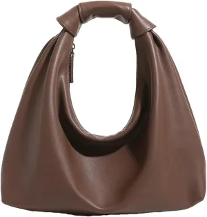 Small Tote Bag for Women Casual Hobo Clutch Vegan Leather Handbag Purse Shoulder Crossbody Bag Chic Tote Handbag Work Travel
