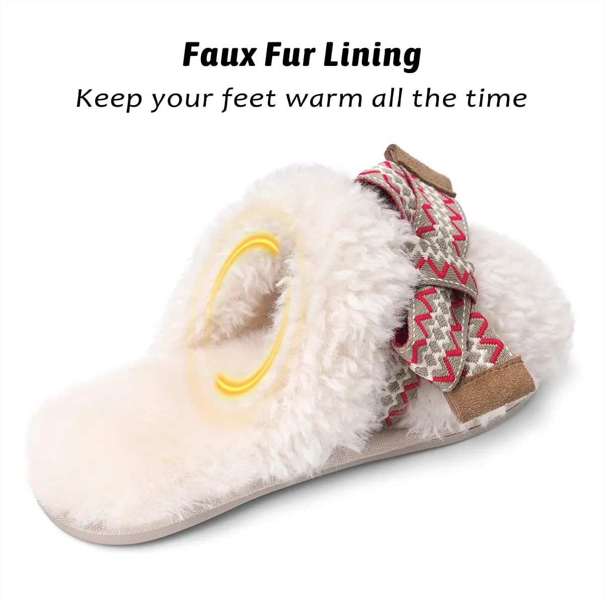 SOULROSE Womens Maxi Curly Sister Slides Fuzzy Slippers Women with Cute Bow Wool Memory Foam House Slippers Cozy Indoor Outdoor Cloud shoes Gifts