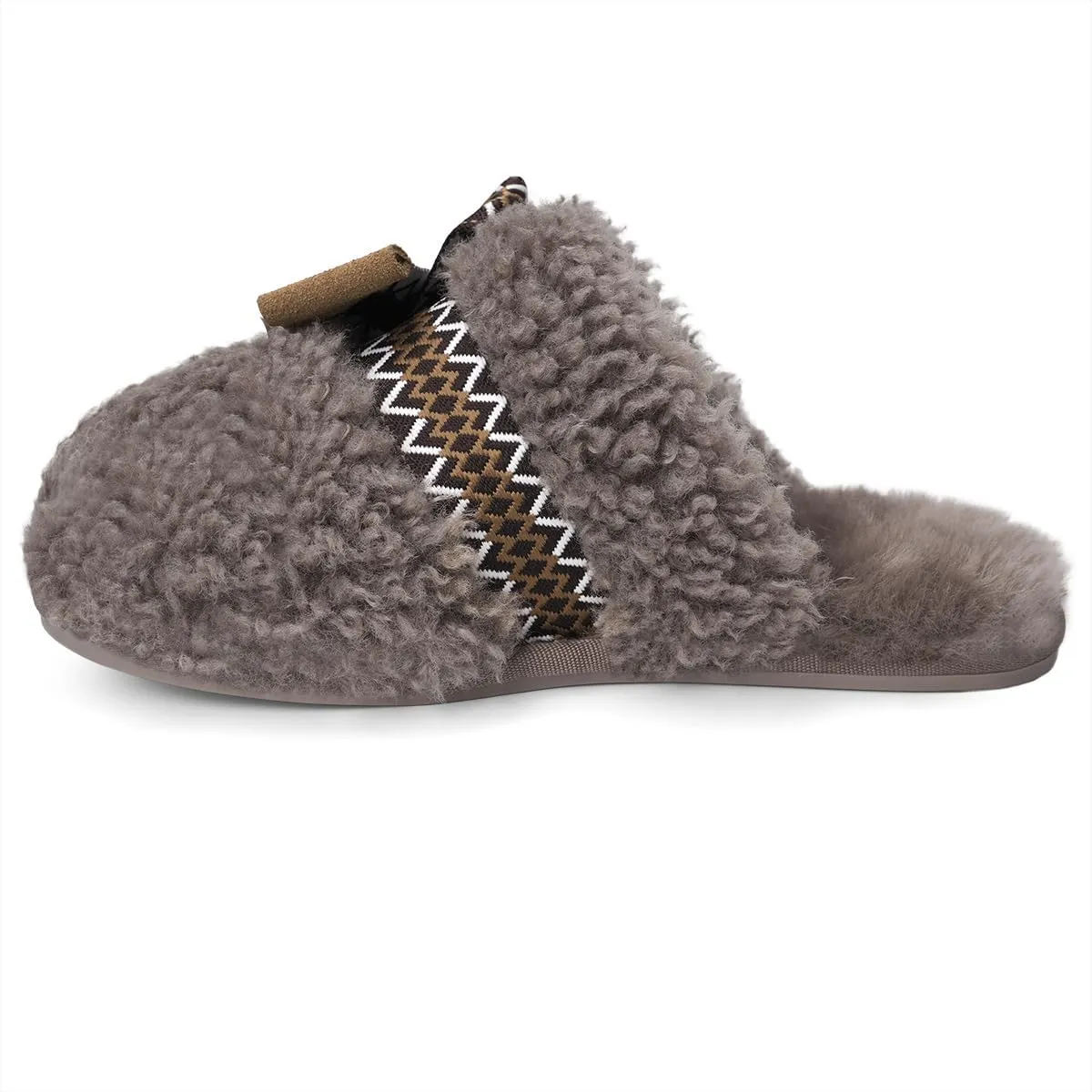 SOULROSE Womens Maxi Curly Sister Slides Fuzzy Slippers Women with Cute Bow Wool Memory Foam House Slippers Cozy Indoor Outdoor Cloud shoes Gifts