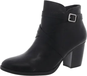 Style & Co. Womens Zetaa Strappy Faux Leather Ankle Boots