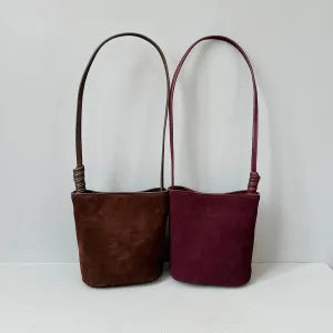 Suede Bucket Bag